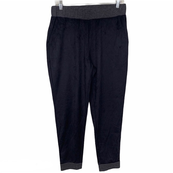 LOGO by Lori Goldstein Faux Suede Jogger Pants - Picture 1 of 7